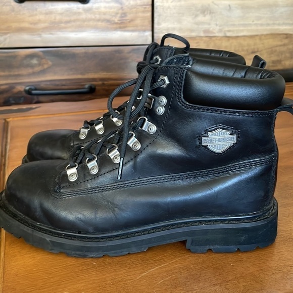HARLEY Davidson Lace Up Boots Size 8.5 main image 11